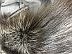 Шкіряний зимовий пуховик з полював довгий жіночий (Арт. AT202), фото 9