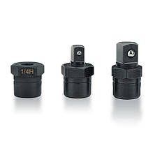 Тріскачка пневматична міні 1/4"/3/8"/1/4"HEX 54N/m 400об/хв TOPTUL GDAE0402, фото 3