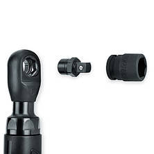 Тріскачка пневматична міні 1/4"/3/8"/1/4"HEX 54N/m 400об/хв TOPTUL GDAE0402, фото 4