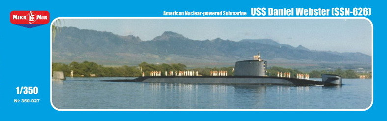 Пластикова модель 1/350 Mikro Mir 350-027 американський підводний човен SSBN Daniel Webster