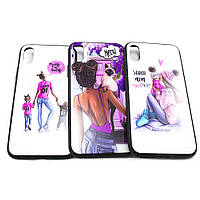 Чехол-накладка Glass Case Girls для Apple iPhone X / XS