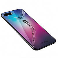 Чехол накладка INCORE Blue Light Glass для Apple iPhone 8 Plus/7 Plus Water Wave