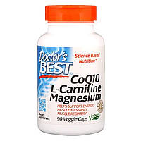 Коэнзим Q10, L-Карнитин и Магний, CoQ10 L-Carnitine Magnesium, Doctor's Best, 90 капсул