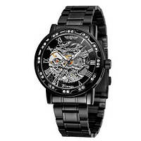 Winner 8012 Diamonds Automatic Black-Silver