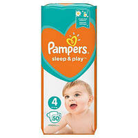 Подгузники Pampers Sleep&Play Maxi 4 (50 шт / 9-14 кг)