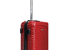 Средний красный дорожный  чемодан (M) полипропилен на 4 колесах фирма  AIRTEX Paris 968  red, фото 2