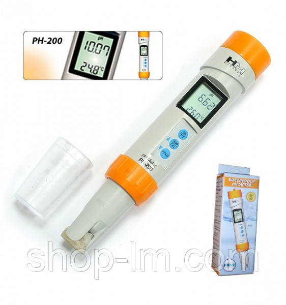 Професійний влагозащищеннный рН-метр PH-200 HM Digital, Inc U. S. A.