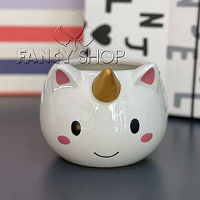 Чашка "Єдиноріг", біла, Кружка керамическая "Единорог"