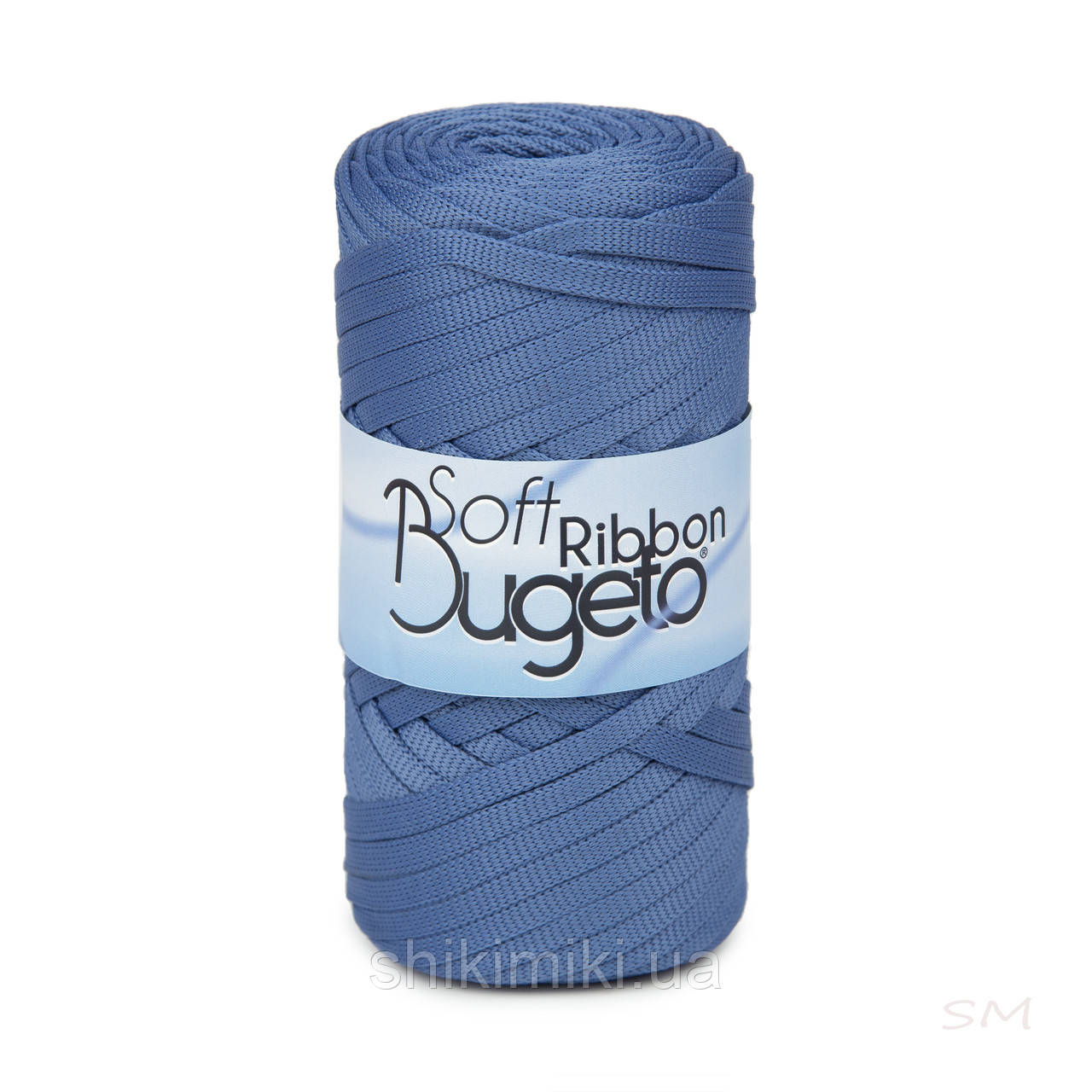 Плоский шнур поліефірний Bugeto Soft Ribbon, колір Індіго