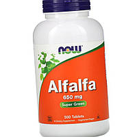 Люцерна NOW Alfalfa 650 mg 500 таблеток