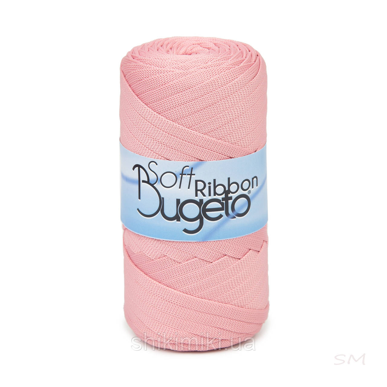 Плоский шнур поліефірний Bugeto Soft Ribbon, колір Рожева пудра