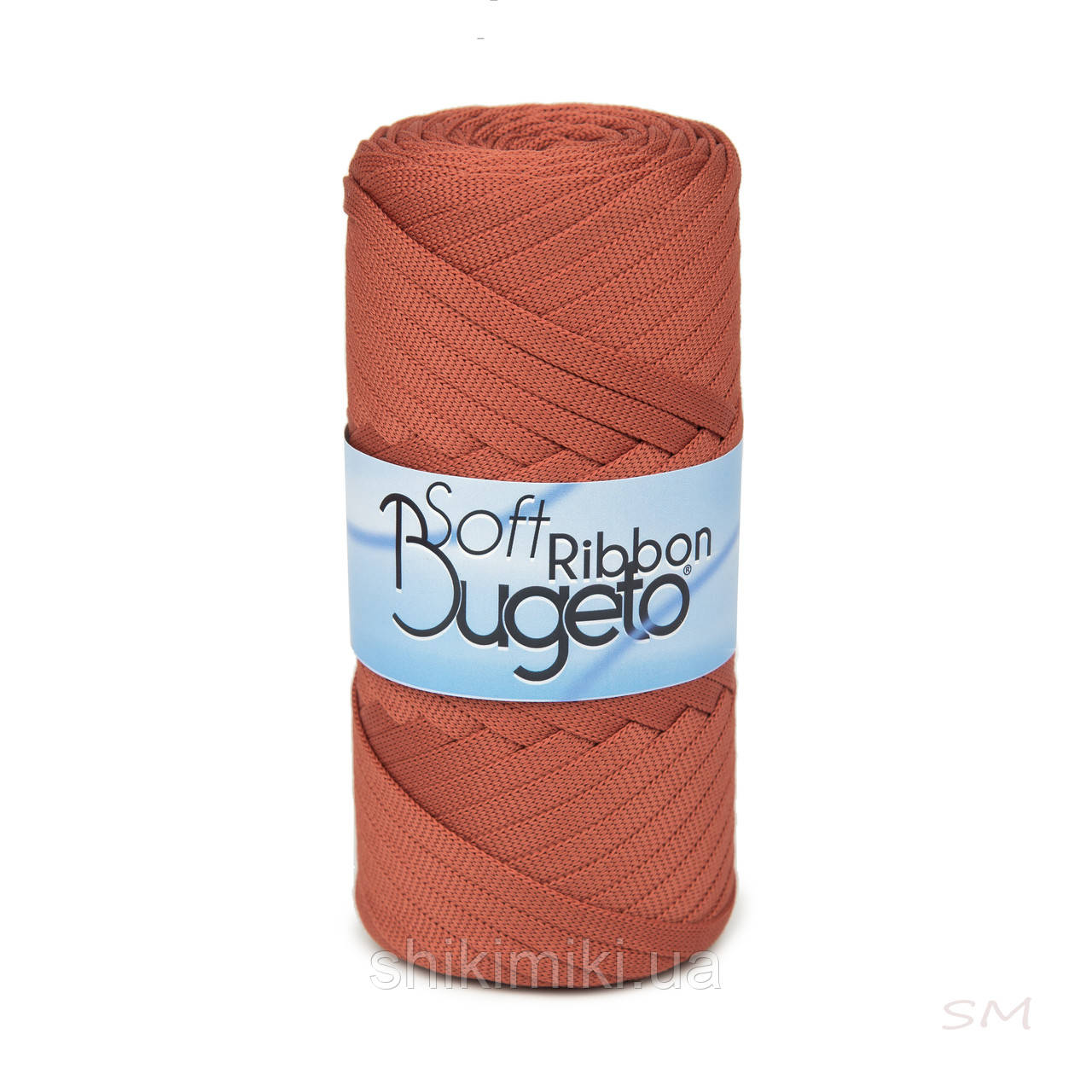 Плоский шнур поліефірний Bugeto Soft Ribbon, колір Терракота