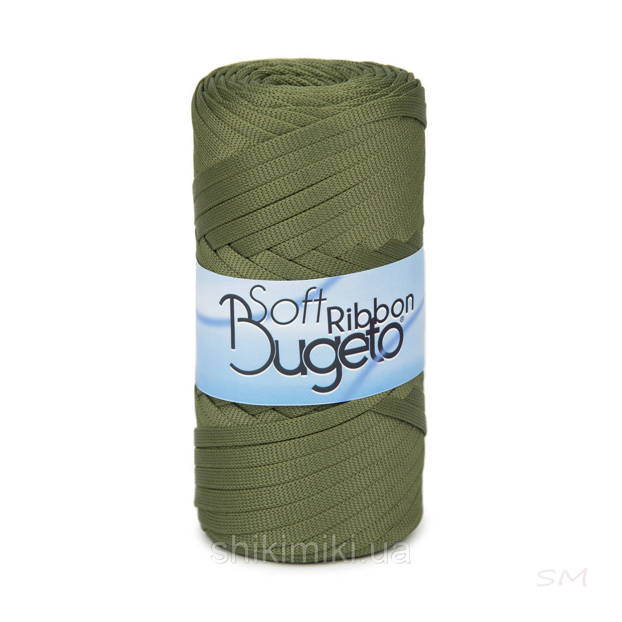 Плоский шнур поліефірний Bugeto Soft Ribbon, колір Хакі