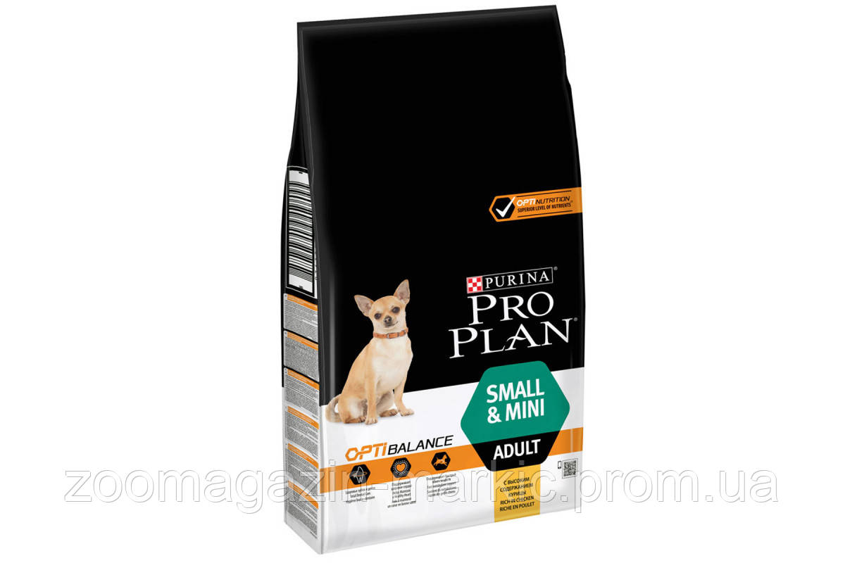 Сухий корм пурина Про План (Purina Pro Plan) для собак дрібних і мініатюрних порід із куркою та рисом,700 г