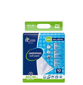 Пелюшки NORMAL clinic S 60*45 10шт/уп (3800213310845)