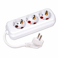 Подовжувач 3 гнізда 2м із заземленням Lider