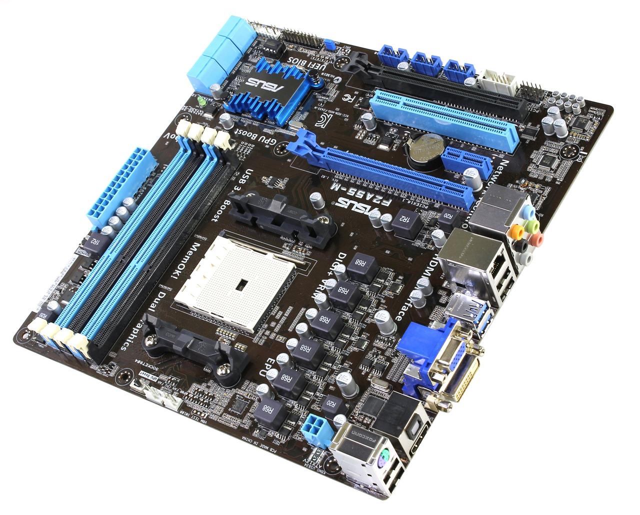 Материнська плата ASUS F2A55-M (FM2, A55, PCI-Ex16) VGA/ DVI / HDMI / USB 3.0/ SATA 3.0