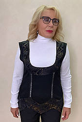 Жилет Ізольда чорний 50 (100904) 52 50