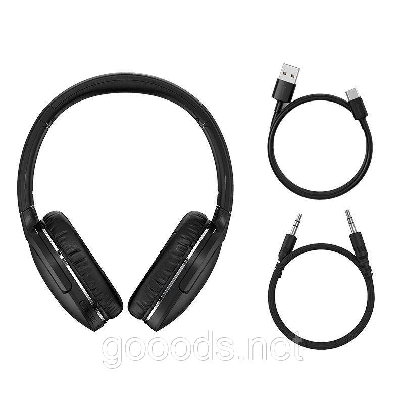 Bluetooth навушники повнорозмірні Baseus D02 Pro, фото 1