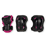 Розсувні ролики із захистом Rollerblade Microblade Combo G pink white 2021, фото 3
