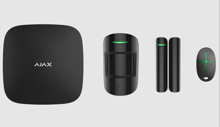 Ajax StarterKit Plus — Комплект бездротової сигналізації з центром другого покоління Чорний, фото 2