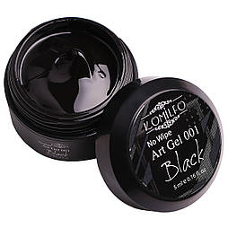 Komilfo No Wipe Art Gel Black 001  5мл