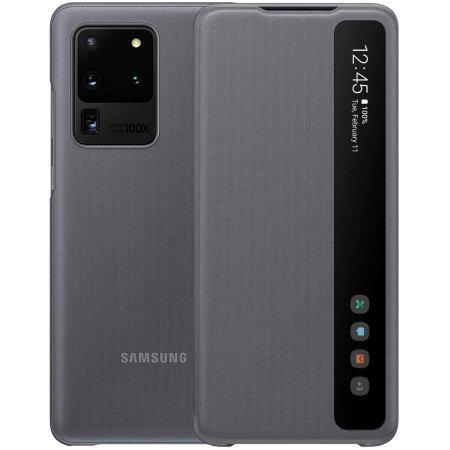 Оригінальний чохол Samsung Clear View Cover Grey для Galaxy S20 Ultra 5G SM-G988