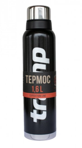 Термос 1,6 л. TRAMP Expedition Line чорний, фото 1