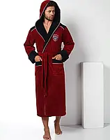 Халат мужской Nusa 2810 bordo:XXL;XXXL бамбук/хлопок