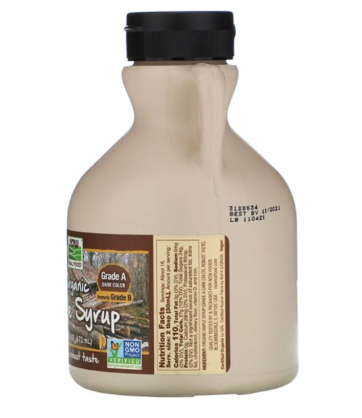 Кленовый сироп Now Foods Maple Syrup Organic 473 мл - фото 2 - id-p1448249284