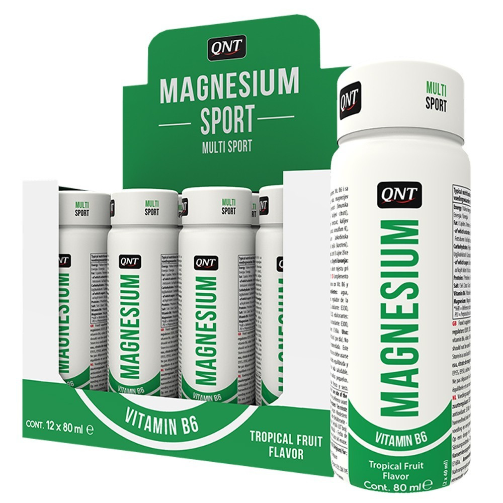 Вітамінно-мінеральний комплекс QNT — Magnesium & Vit B6 Shot (12 штук по 80 мл)