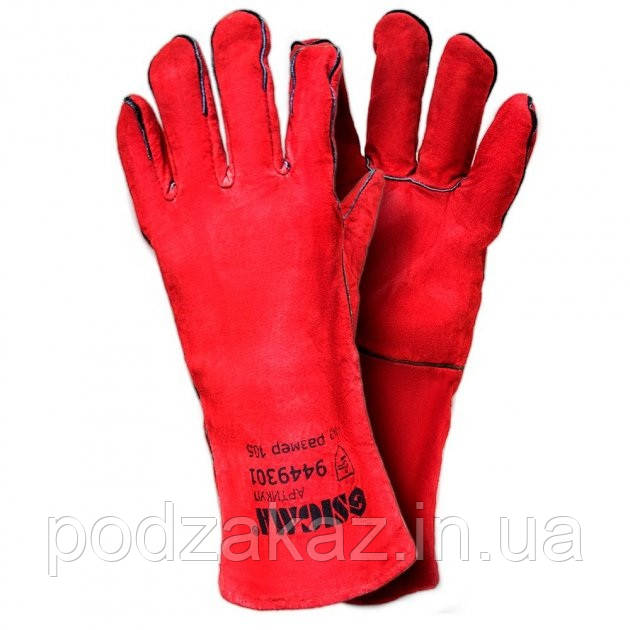 Рукавиці кроги зварника (червоні) SIGMA (9449301) HLZ, фото 1