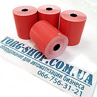 Чекова стрічка 57T 40м - касова стрічка червона кольорова