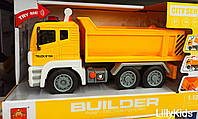 Грузовик Сити Сервис Builder Вантажівка інерційна, музична зі світлом, WY810A