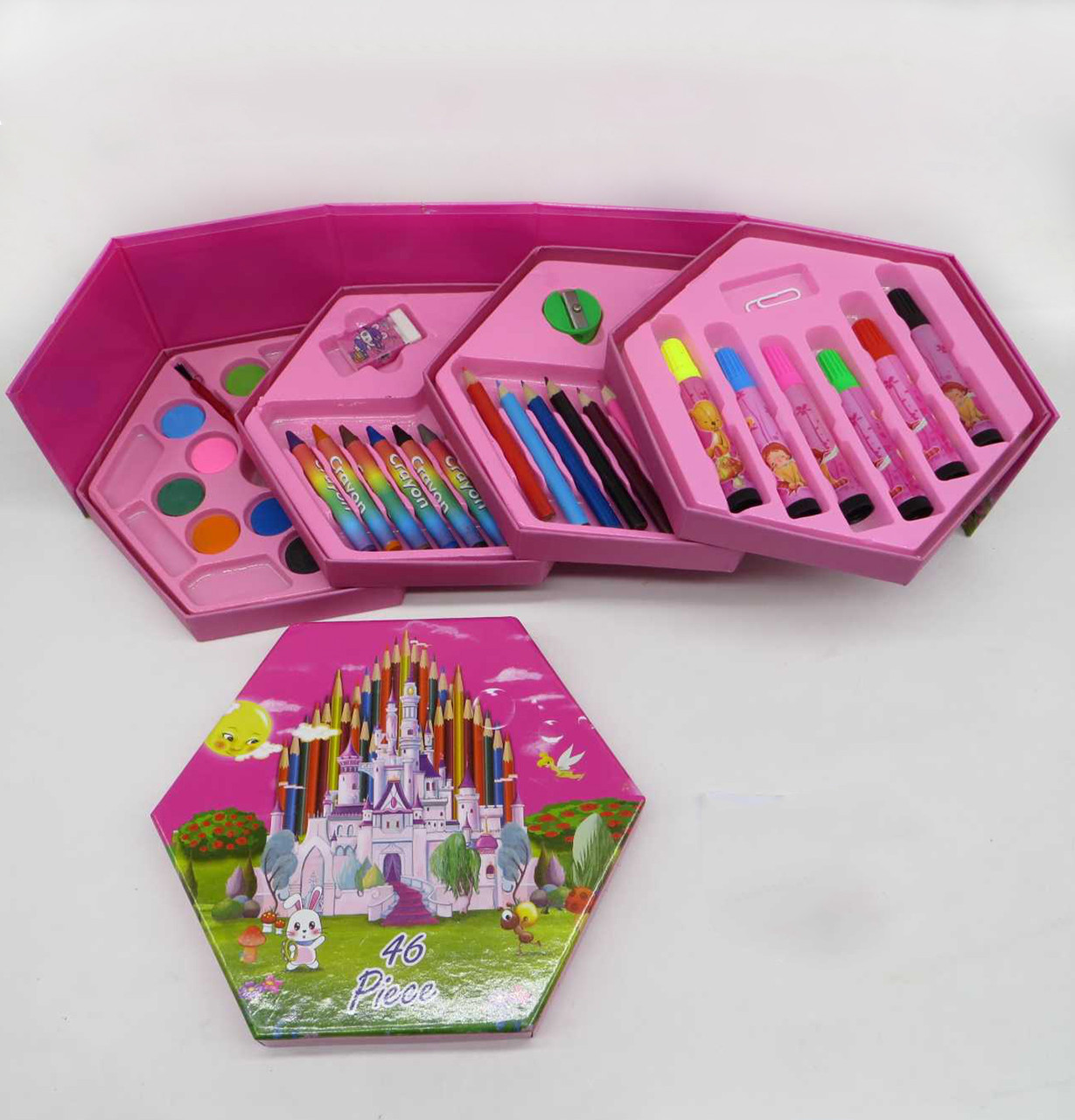 Набір для дитячої творчості малювання 46 предметів "Замок", фото 1