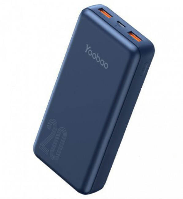 Зовнішній акумулятор (PowerBank) Yoobao D20 20000 mAh Blue