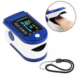 Пульсоксиметр на палець Fingertip Pulse Oximeter LK87 Синій