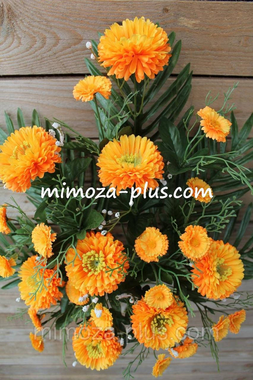 Искусственные цветы - Поминальный букет "Майор, ромашка", 60 см - фото 3 - id-p875188683