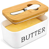Масленка керамическая с ножиком "Butter"