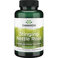 Крапива двудомная Корень, Stinging Nettle Root, Swanson, 500 мг, 100 капсул