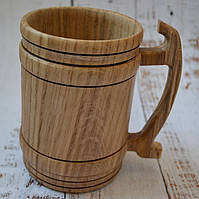 Кухоль для пива з дерева I Келих для пива ручної роботи