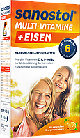 Вітамінний сироп для дорослих і дітей від 6 років Sanostol Multi - Vitamine mit Eisen, 460 ml.
