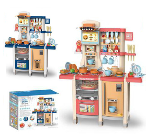 Дитячий ігровий набір інтерактивна кухня велика MJL-87/MJL-89 Сучасна кухня два кольори**