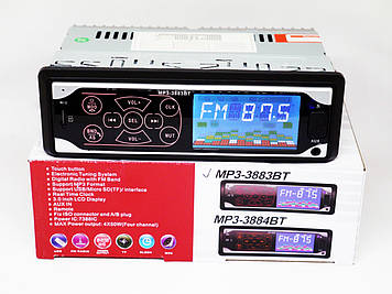 Автомагнітола 3883BT ISO — Bluetooth, FM, USB, SD, AUX сенсорна магнітола