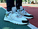 Кроссовки мужские белые Adidas Nite Jogger (06970), фото 3