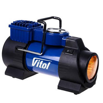Компресор "ViTOL" K-60 150psi/15Amp/40л/ліхтар/прикурювач (K-60)