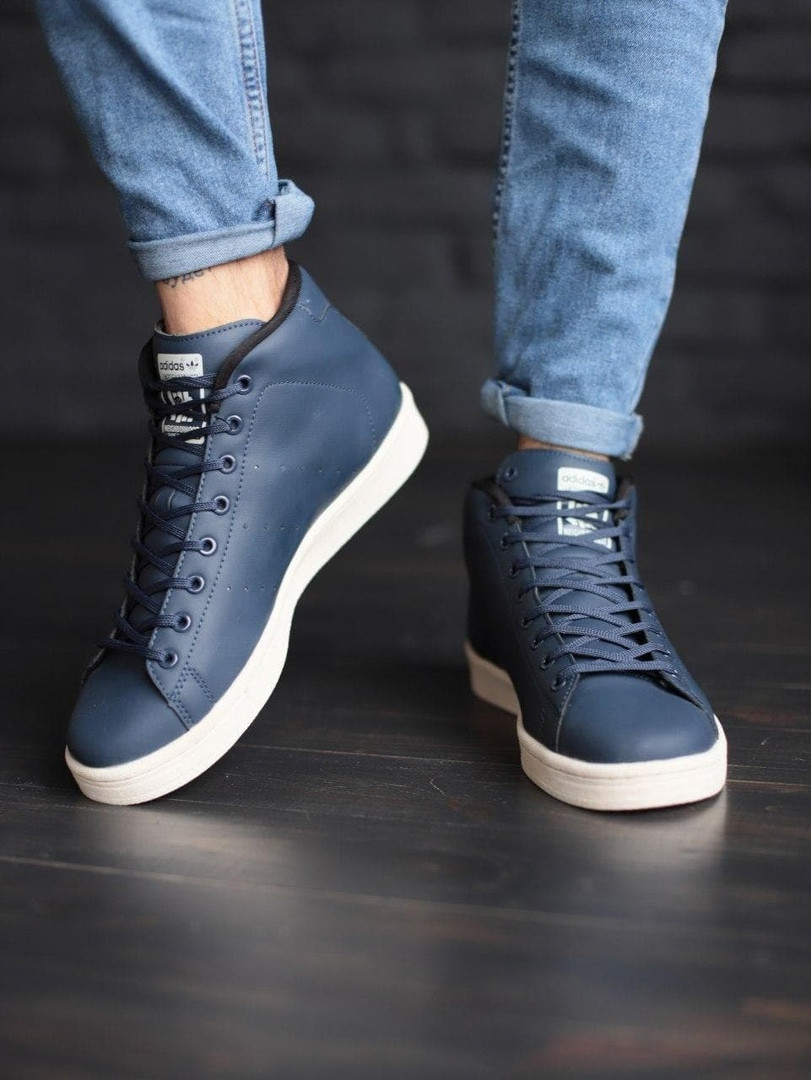 Кроссовки мужские зимние синие Adidas Originals AR Winter (00001)