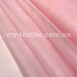 Тканина фатин м'який (Kristal Tul) Ніжно-рожевий