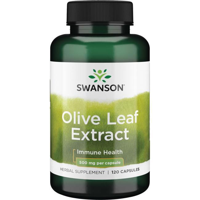 Экстракт оливковых листьев, Olive Leaf Extract, Swanson, 500 мг, 120 капсул - фото 1 - id-p871557247