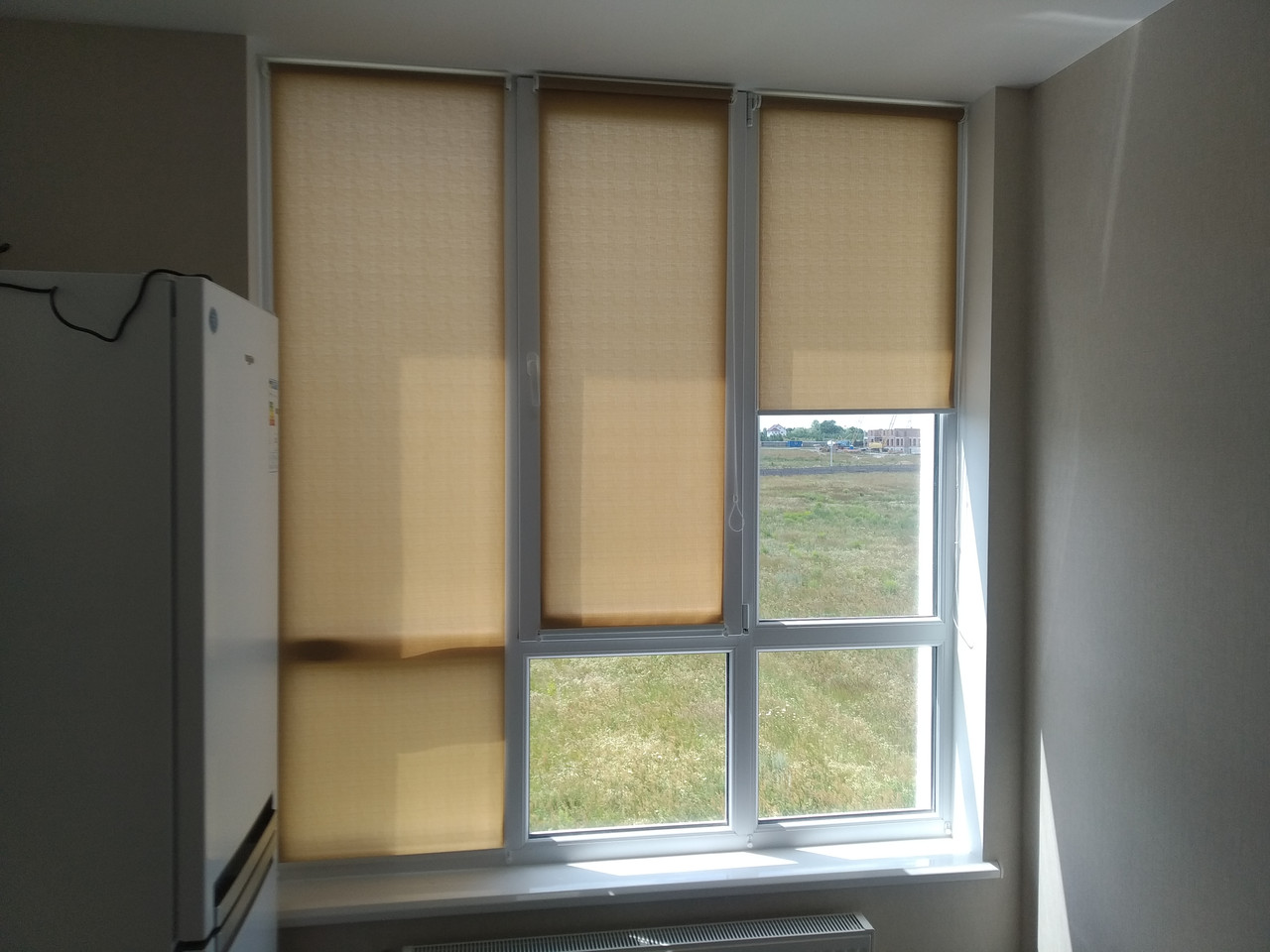 Рулонні штори Льон Слонова Кістка. Тканинні ролети Len,, фото 1